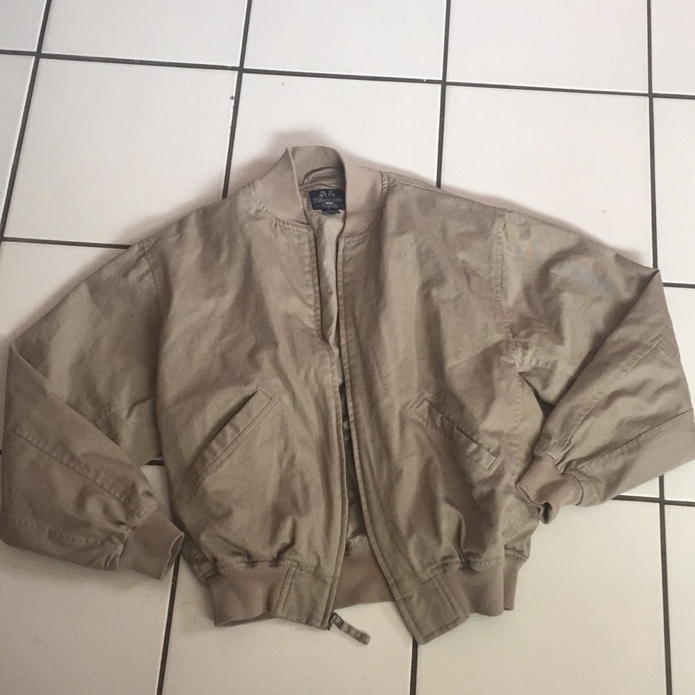 Khaki bomber jacket one color